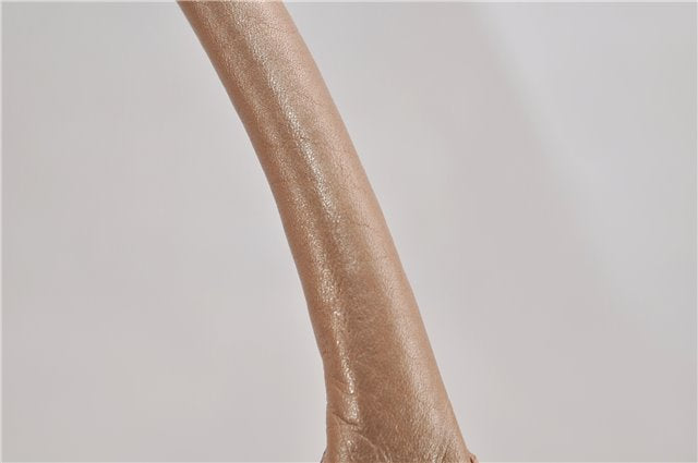 Authentic GUCCI Vintage Sukey Shoulder Tote Bag Leather 211944 Beige 9692F