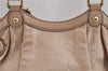 Authentic GUCCI Vintage Sukey Shoulder Tote Bag Leather 211944 Beige 9692F