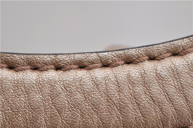 Authentic GUCCI Vintage Sukey Shoulder Tote Bag Leather 211944 Beige 9692F