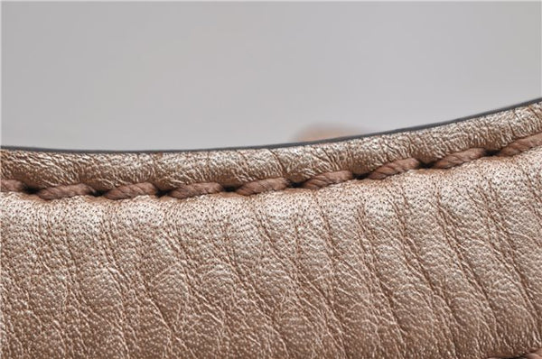 Authentic GUCCI Vintage Sukey Shoulder Tote Bag Leather 211944 Beige 9692F