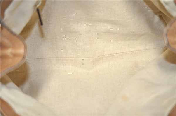 Authentic GUCCI Vintage Sukey Shoulder Tote Bag Leather 211944 Beige 9692F