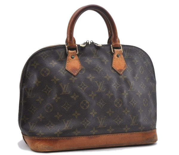 Authentic LOUIS VUITTON Monogram Alma Hand Bag M51130 LV 9694A