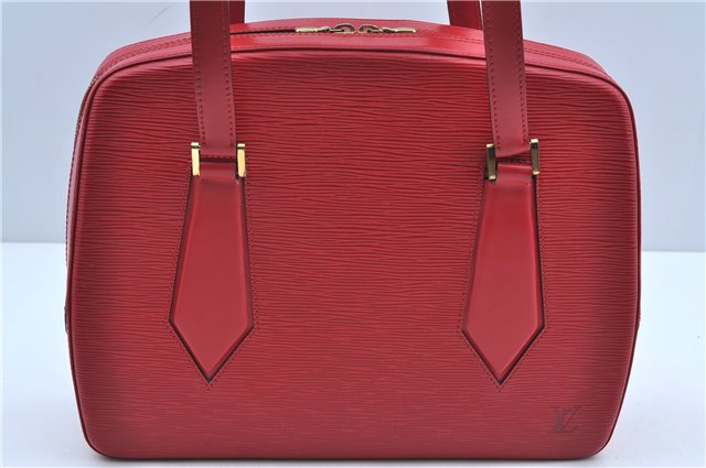 Authentic Louis Vuitton Epi Voltaire Shoulder Tote Bag Purse Red M52437 LV 9695D
