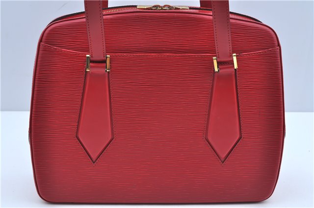 Authentic Louis Vuitton Epi Voltaire Shoulder Tote Bag Purse Red M52437 LV 9695D