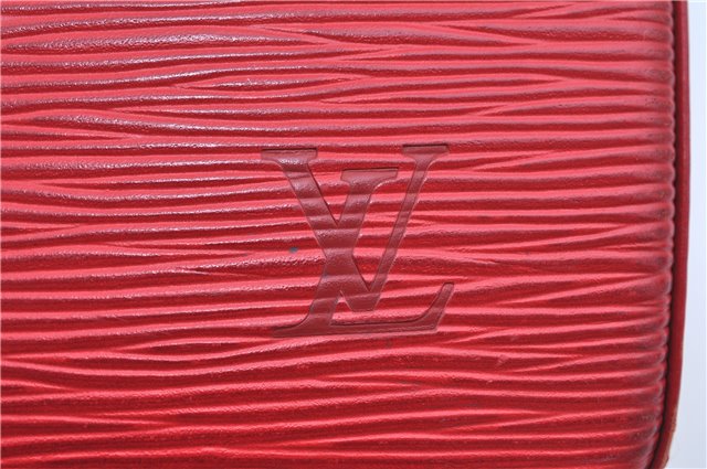 Authentic Louis Vuitton Epi Voltaire Shoulder Tote Bag Purse Red M52437 LV 9695D