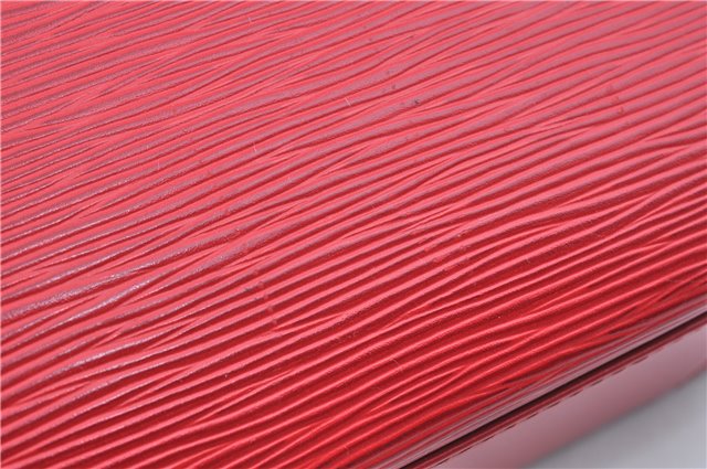 Authentic Louis Vuitton Epi Voltaire Shoulder Tote Bag Purse Red M52437 LV 9695D