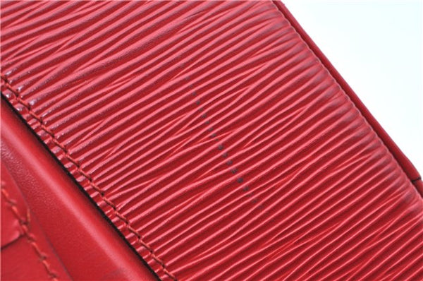 Authentic Louis Vuitton Epi Voltaire Shoulder Tote Bag Purse Red M52437 LV 9695D