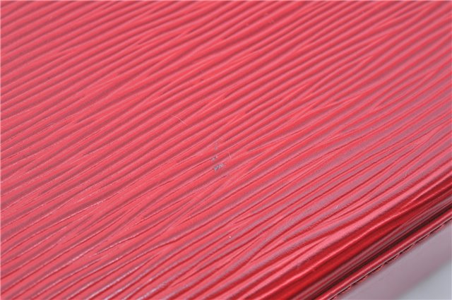 Authentic Louis Vuitton Epi Voltaire Shoulder Tote Bag Purse Red M52437 LV 9695D