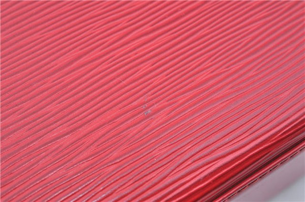 Authentic Louis Vuitton Epi Voltaire Shoulder Tote Bag Purse Red M52437 LV 9695D