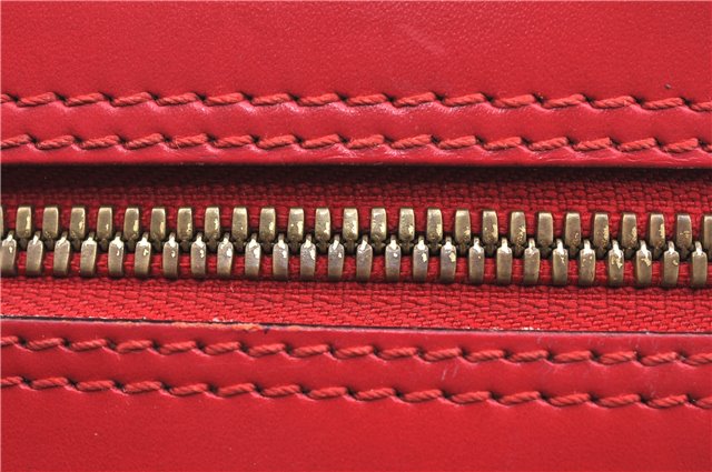 Authentic Louis Vuitton Epi Voltaire Shoulder Tote Bag Purse Red M52437 LV 9695D