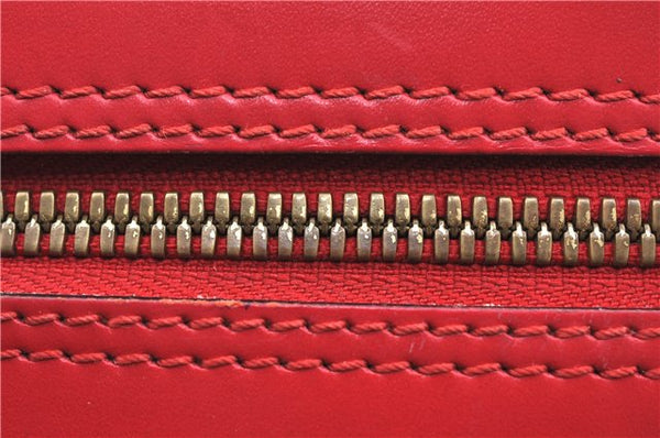 Authentic Louis Vuitton Epi Voltaire Shoulder Tote Bag Purse Red M52437 LV 9695D