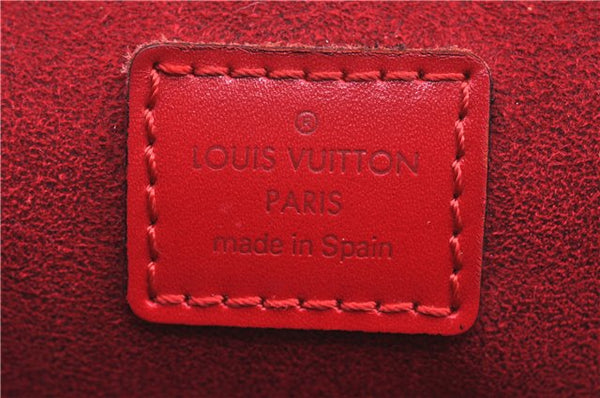 Authentic Louis Vuitton Epi Voltaire Shoulder Tote Bag Purse Red M52437 LV 9695D