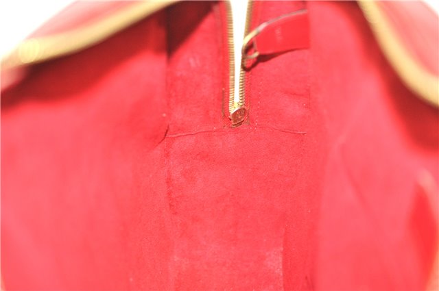 Authentic Louis Vuitton Epi Voltaire Shoulder Tote Bag Purse Red M52437 LV 9695D