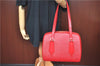 Authentic Louis Vuitton Epi Voltaire Shoulder Tote Bag Purse Red M52437 LV 9695D