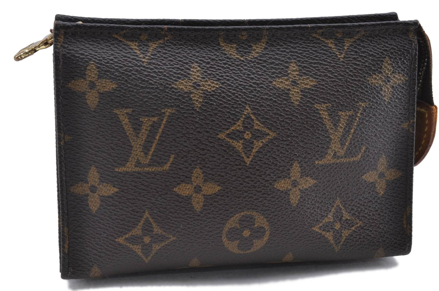 Auth Louis Vuitton Monogram Poche Toilette 15 Cosmetics Pouch M47546 LV 9697C