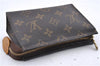 Auth Louis Vuitton Monogram Poche Toilette 15 Cosmetics Pouch M47546 LV 9697C