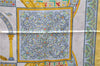 Authentic HERMES Carre 90 Scarf "CIELS BYZANTINS" Silk Yellow Box 9697D