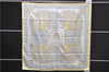 Authentic HERMES Carre 90 Scarf "CIELS BYZANTINS" Silk Yellow Box 9697D