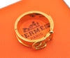 Authentic HERMES Scarf Ring Boucle Sellier Belt Design Gold Box 9698F