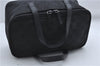 Authentic GUCCI Vanity Hand Bag Purse Canvas Leather 124540 Black 9700D