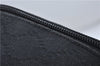 Authentic GUCCI Vanity Hand Bag Purse Canvas Leather 124540 Black 9700D