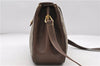 Auth GUCCI Web Sherry Line Shoulder Cross Body Bag GG PVC Leather Brown 9702C