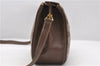 Auth GUCCI Web Sherry Line Shoulder Cross Body Bag GG PVC Leather Brown 9702C