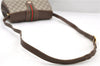 Auth GUCCI Web Sherry Line Shoulder Cross Body Bag GG PVC Leather Brown 9702C