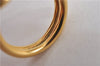 Authentic HERMES Scarf Ring Atame Circle Knot Design Gold Tone 9702F
