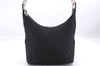 Authentic GUCCI Shoulder Hand Bag Purse GG Canvas Leather 0013814 Black 9704D