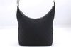 Authentic GUCCI Shoulder Hand Bag Purse GG Canvas Leather 0013814 Black 9704D