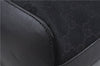 Authentic GUCCI Shoulder Hand Bag Purse GG Canvas Leather 0013814 Black 9704D