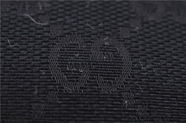 Authentic GUCCI Shoulder Hand Bag Purse GG Canvas Leather 0013814 Black 9704D