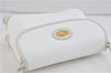 Authentic GUCCI Micro GG PVC Leather Shoulder Cross Body Bag Purse White 9705C