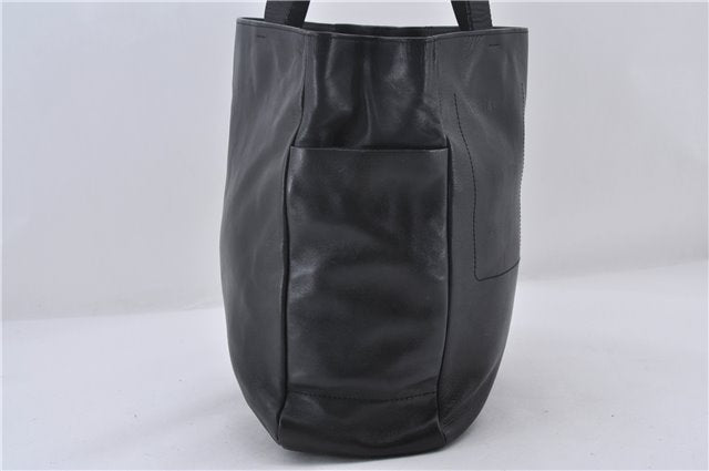 Authentic PRADA Leather Shoulder Hand Bag Purse Black 9705D