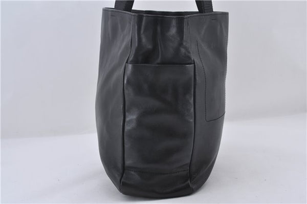 Authentic PRADA Leather Shoulder Hand Bag Purse Black 9705D