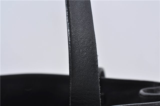 Authentic PRADA Leather Shoulder Hand Bag Purse Black 9705D