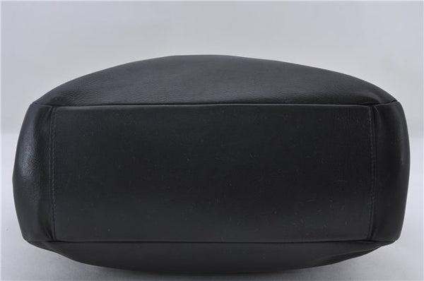 Authentic PRADA Leather Shoulder Hand Bag Purse Black 9705D