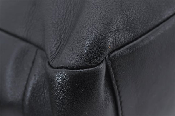 Authentic PRADA Leather Shoulder Hand Bag Purse Black 9705D