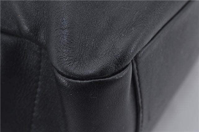 Authentic PRADA Leather Shoulder Hand Bag Purse Black 9705D