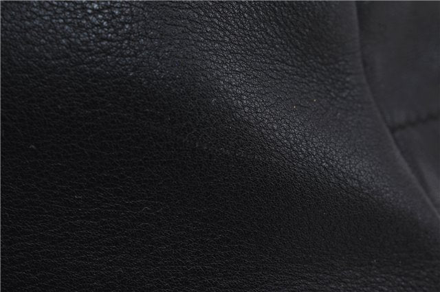 Authentic PRADA Leather Shoulder Hand Bag Purse Black 9705D