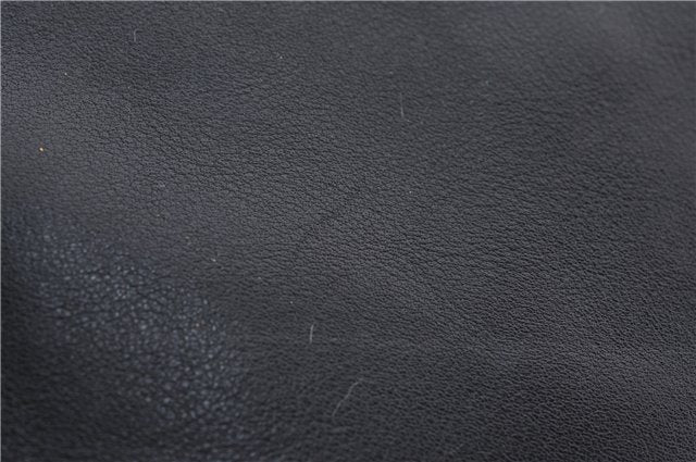 Authentic PRADA Leather Shoulder Hand Bag Purse Black 9705D