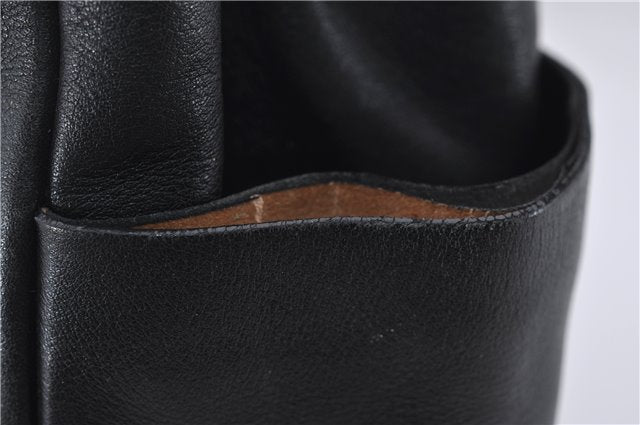 Authentic PRADA Leather Shoulder Hand Bag Purse Black 9705D