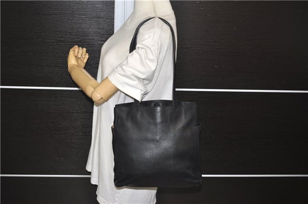 Authentic PRADA Leather Shoulder Hand Bag Purse Black 9705D
