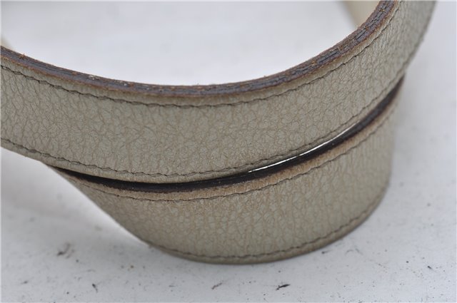 Authentic GUCCI Abbey Shoulder Tote Bag GG Canvas Leather 141470 Brown 9706D