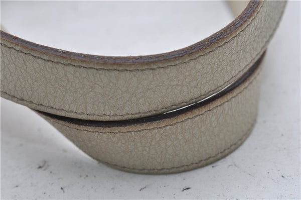 Authentic GUCCI Abbey Shoulder Tote Bag GG Canvas Leather 141470 Brown 9706D