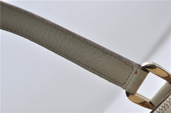 Authentic GUCCI Abbey Shoulder Tote Bag GG Canvas Leather 141470 Brown 9706D