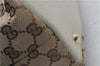 Authentic GUCCI Abbey Shoulder Tote Bag GG Canvas Leather 141470 Brown 9706D