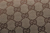 Authentic GUCCI Abbey Shoulder Tote Bag GG Canvas Leather 141470 Brown 9706D