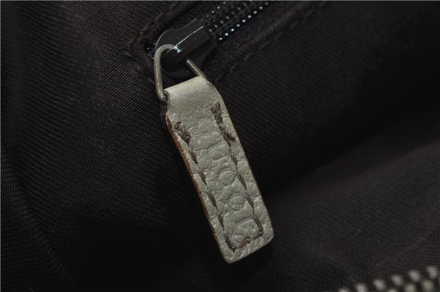 Authentic GUCCI Abbey Shoulder Tote Bag GG Canvas Leather 141470 Brown 9706D